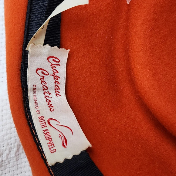 Vintage Ruth Kropyeld embellished wool‎ hat - Picture 7 of 9